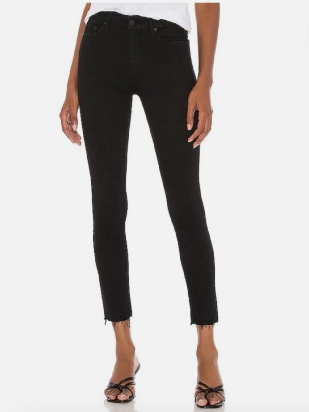 MOTHER Black Skinny Jeans